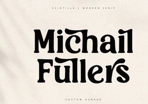 Scintilla - Modern Serif Font