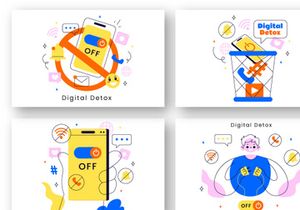 10 Digital Detox Illustration