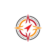 Compass logo template vector icon illustration design