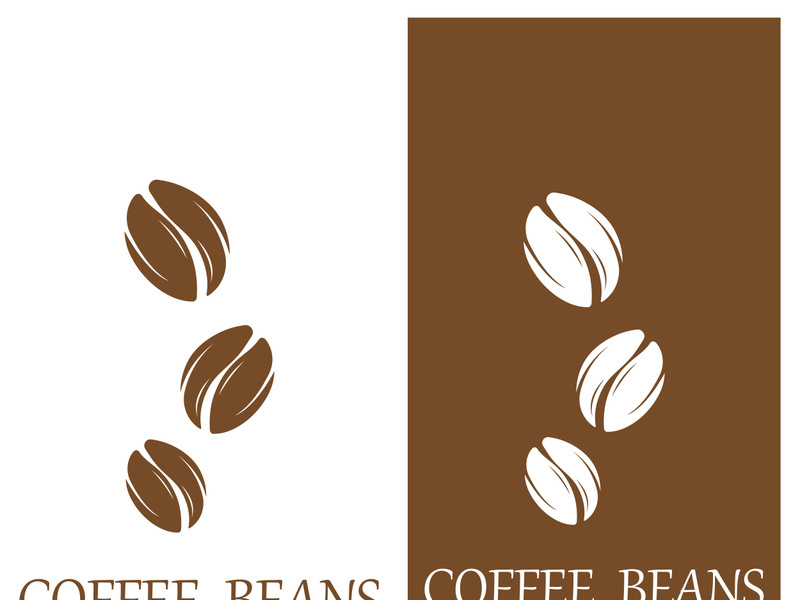 Premium coffee bean logo design.