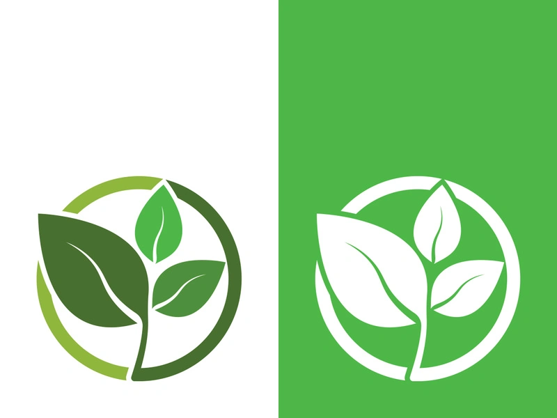 Green tree leaf nature logo images illustration design