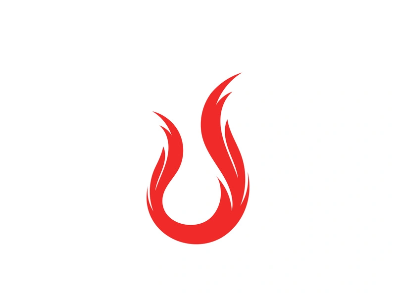 Fire Logo Template  Flame Symbol  Icon Vector