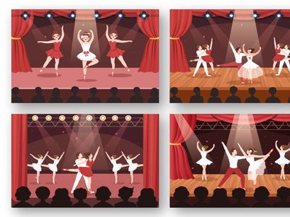 15 Ballet or Ballerina Illustration