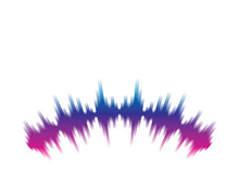 Sound waves vector illustration