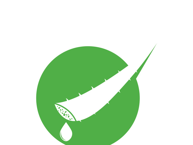 Aloe Vera logo icon design symbol beauty skin care