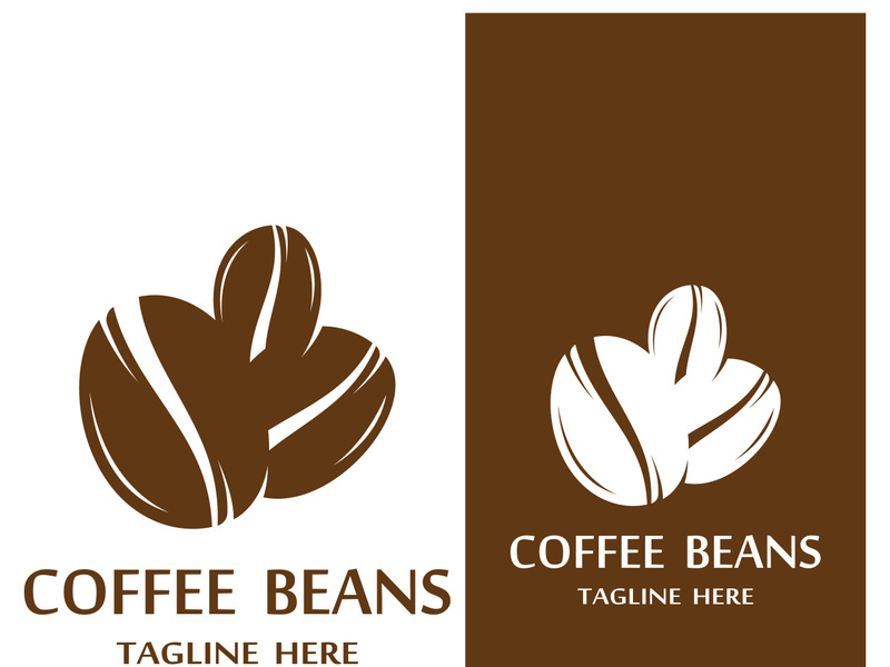 Premium coffee bean logo design.