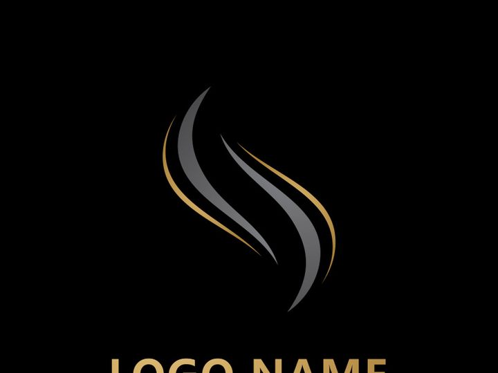 Hair logo  hair wave icon  vector template