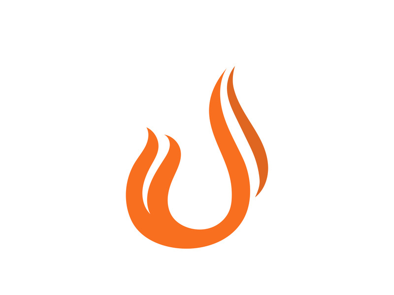 Fire Logo Template  Flame Symbol  Icon Vector
