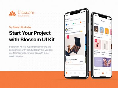 Blossom - Beauty UI Kit for Sketch