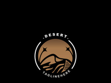 Desert wilderness logo outdoor adventure emblems, badges patches design element