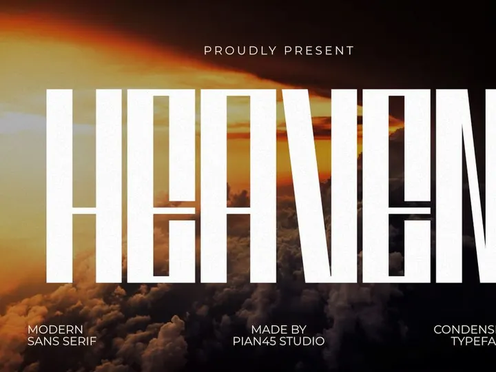 Heaven - Condensed Sans Serif