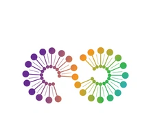 Dandelion flower logo vector