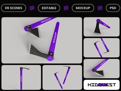 Serrated Hoe Mockup