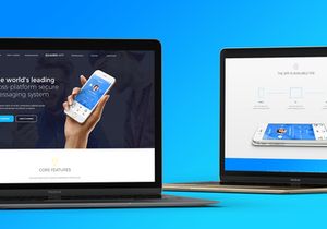 Quadro App - Mobile App PSD Template