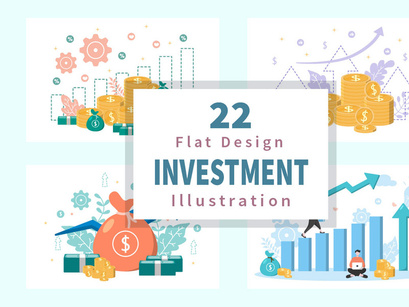 22 Money Investment Flat Design