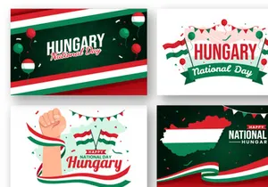 12 Happy Hungary National Day Illustration