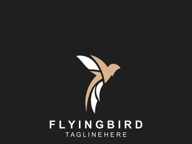 Abstract Flying Bird logo design template Wing illustration