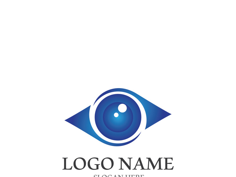 Branding identity corporate eye care vector logo design