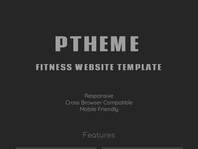 Ptheme - Fitness Website Template
