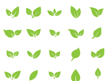 Leaf logo vector icon design template preview picture