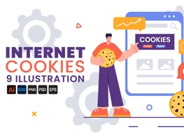 9 Internet Cookies Technology Illustration preview picture