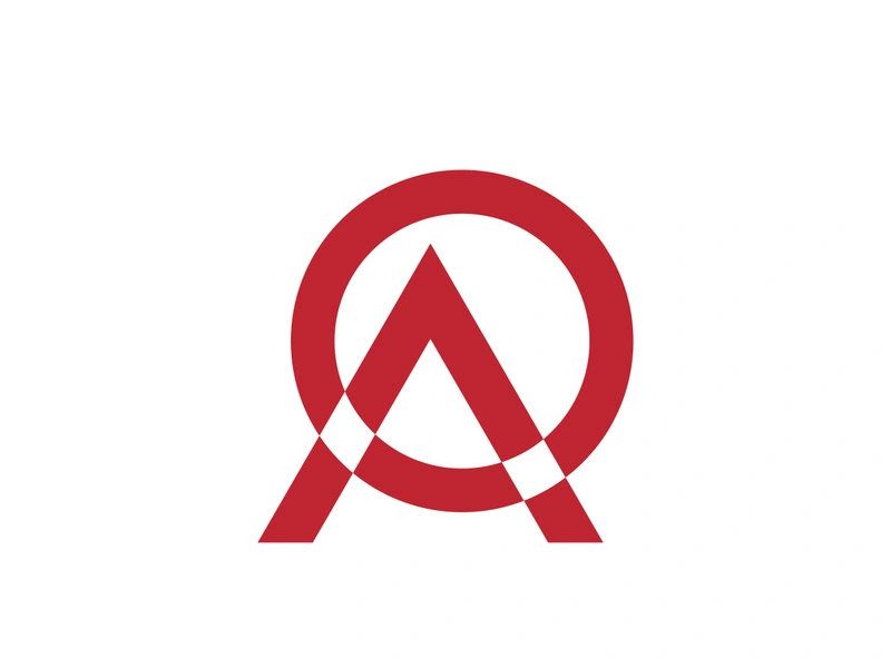 A Letter icon Logo illustration design