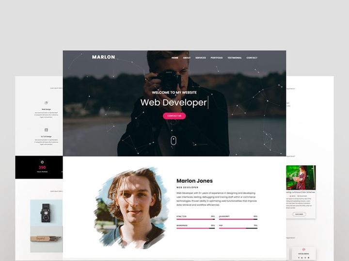 Personal Portfolio Landing Page Template