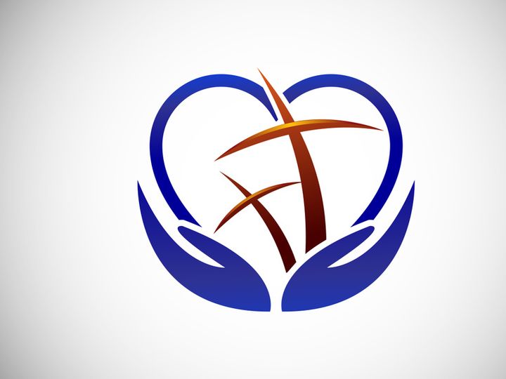 Church logo. Christian sign symbols. The Cross of Jesus