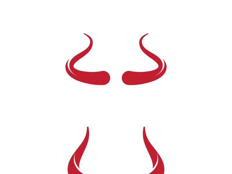 Devil horn Vector icon design