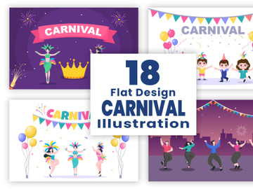 18 Happy Music Party Carnival Celebration Illustration preview picture