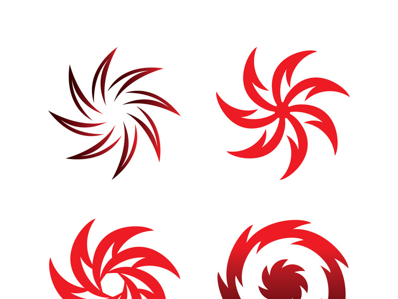 Vortex vector illustration icon logo template design