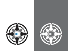 Compass logo template vector icon illustration design