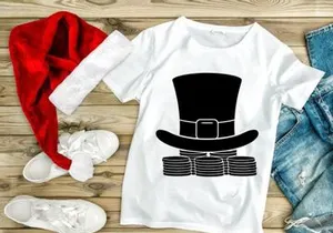 Black top hat with money stacks wealth success finance concept