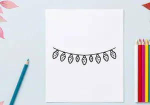 Decorative holiday background with festive elements