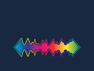 Sound waves logo background modern music vector image preview picture