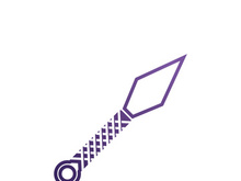 ninja weapons vector logo