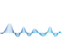 Sound waves vector illustration design template