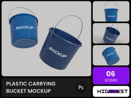 Plastic Carrying Bucket Mockup preview picture