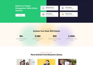 Education And LMS PSD Template
