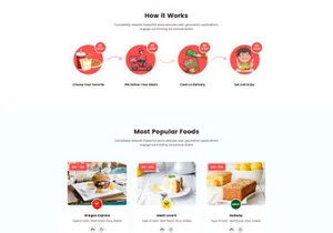 Food Delivery PSD Template