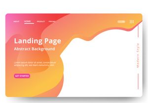 Asbtract background Landing page template design vol 3