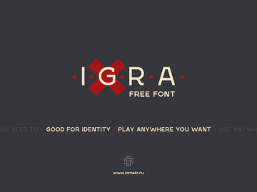 Igra Sans Free Font preview picture