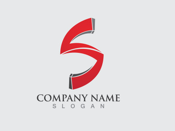 S letter logo initial company name preview picture