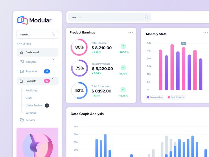 Modular UI Dashboard