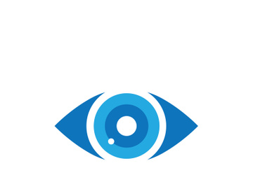 Eye care vector logo design, icon template preview picture