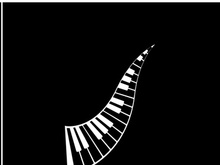 Keyboard piano vector Musical instrument illustration design template