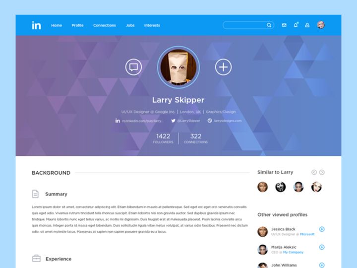 Linkedin Redesign
