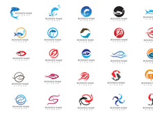 Fish Symbol Logo icon Vector