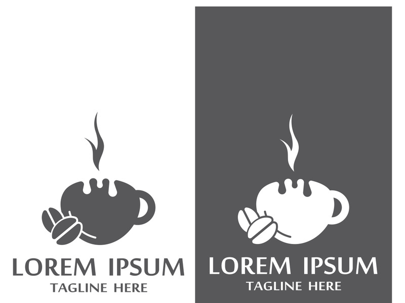 Premium coffee bean logo design.