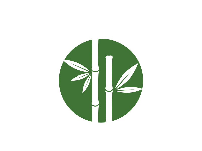 Bamboo vector icon illustration